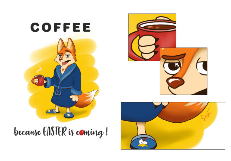 easter coffee mug fox egg cadouri personalizate customized gifts